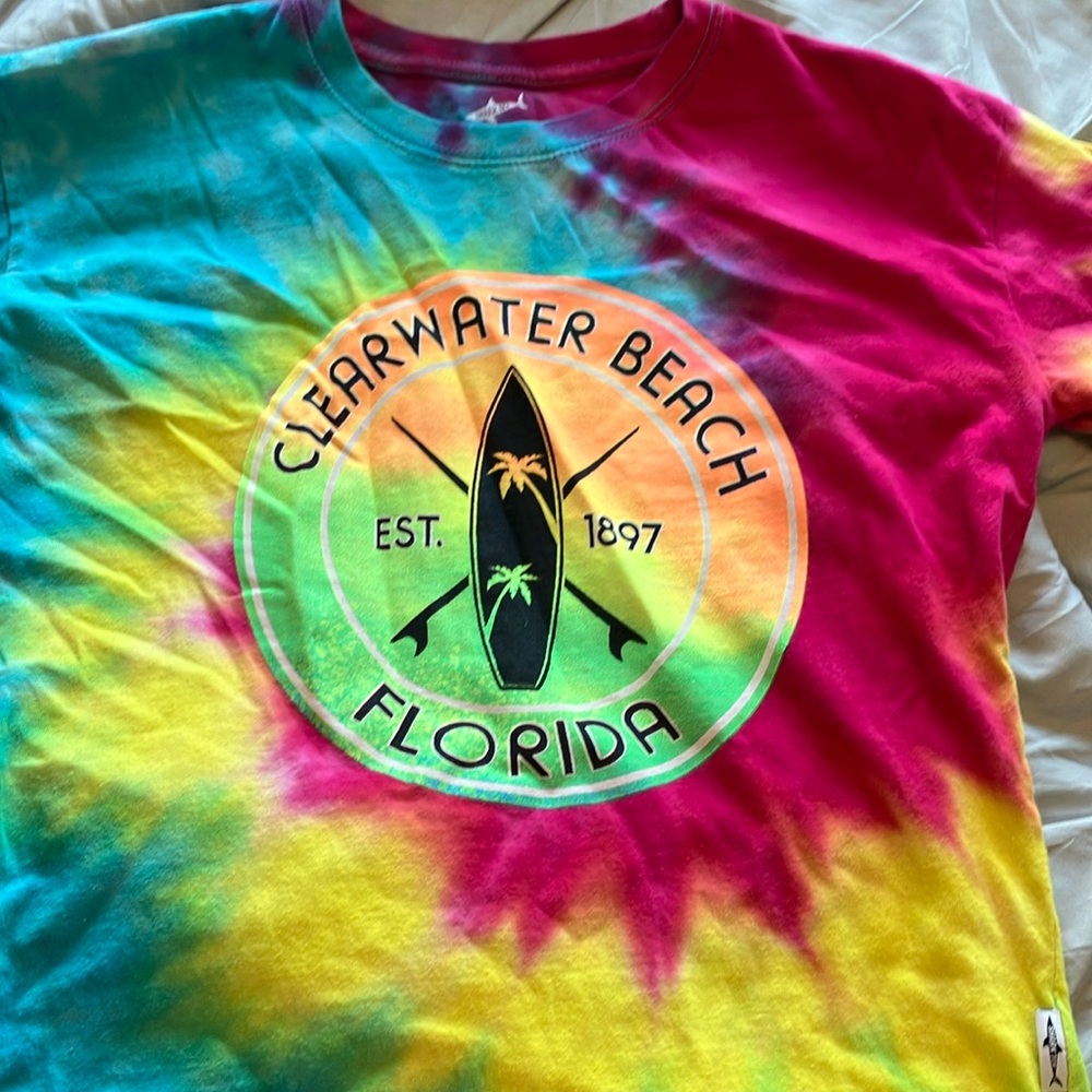 Colorful Tie-Dye Clearwater Beach T-Shirt